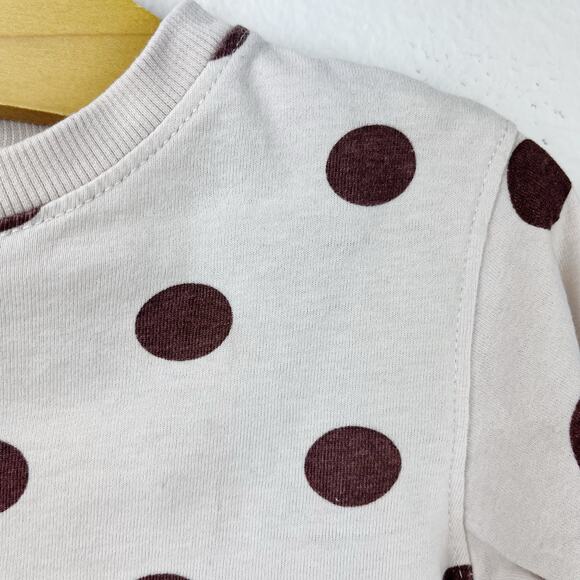 Zara Long Sleeve Brown Polka Dot Shirt Size 12-18 Months - Picture 5 of 8